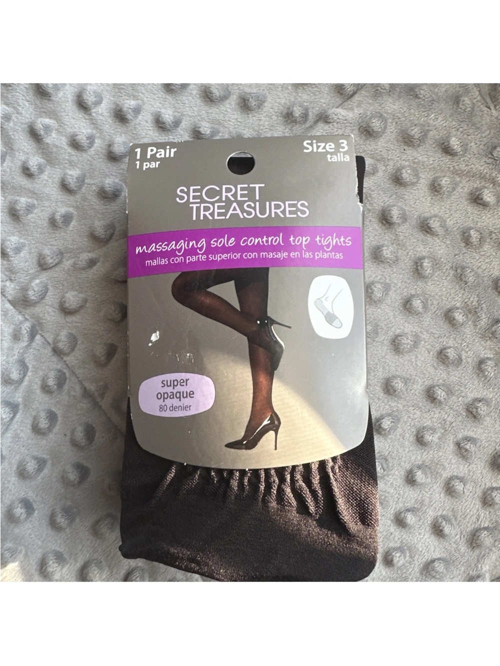 Secret treasures massaging control top tights